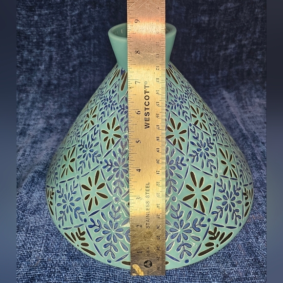 World Market Blue Tile Terracotta Tagine Lid - Picture 6 of 6